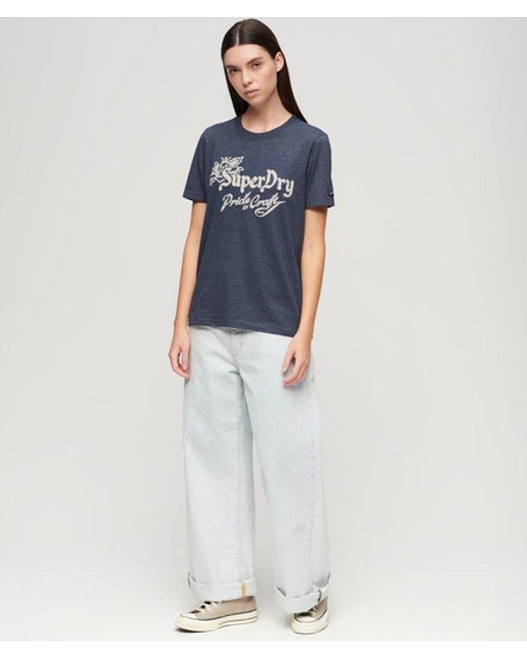 Superdry Blue & Co Vintage Pride In Craft T-shirt