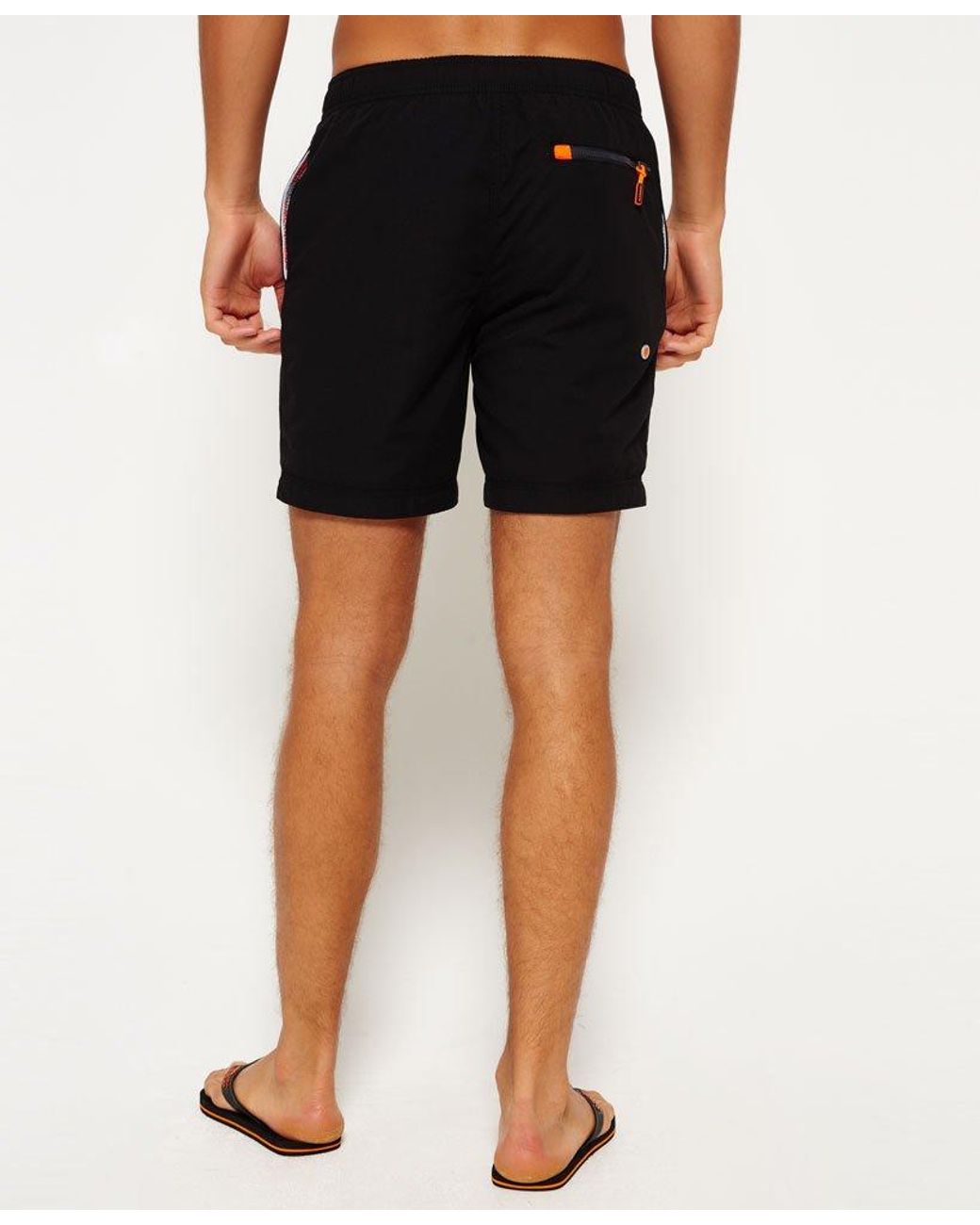 Superdry Premium Water Polo Shorts Black for Men | Lyst