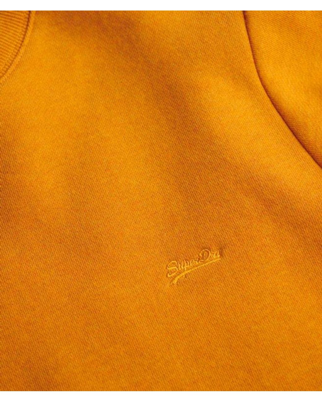 Superdry Orange & Co Vintage Logo Embroidered Crew Sweatshirt for men