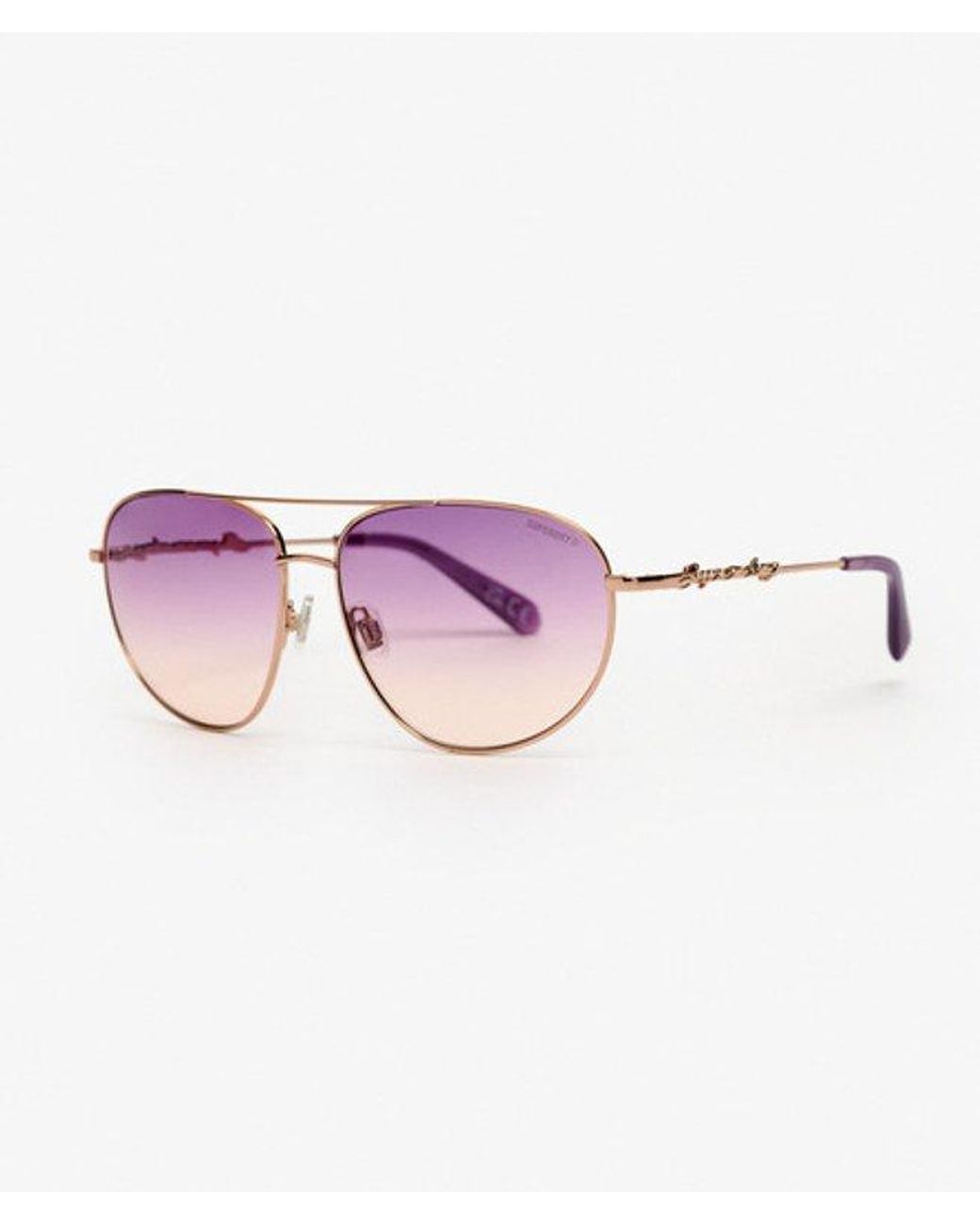 Superdry Pink & Co Gradient Lens Aviator Sunglasses