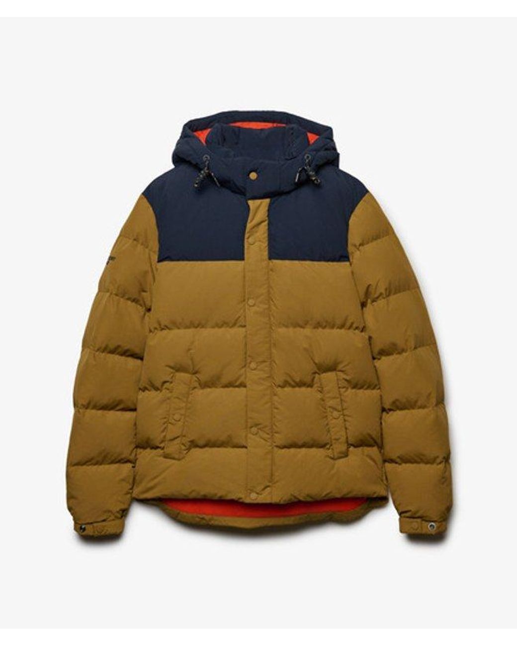 Superdry Blue & Co Everest Colour Block Puffer Jacket for men