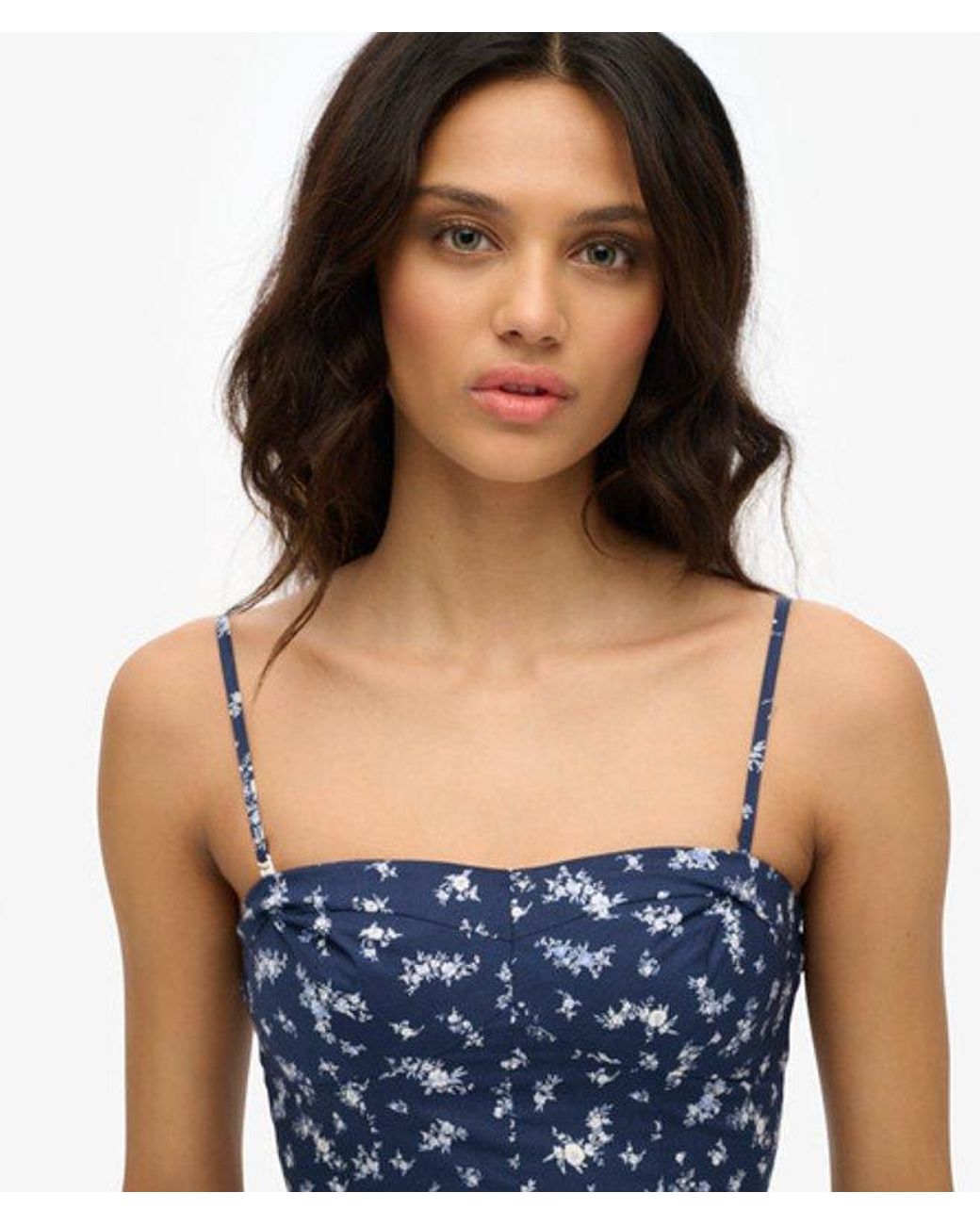 Superdry Brown & Co Corset Cami Mini Dress
