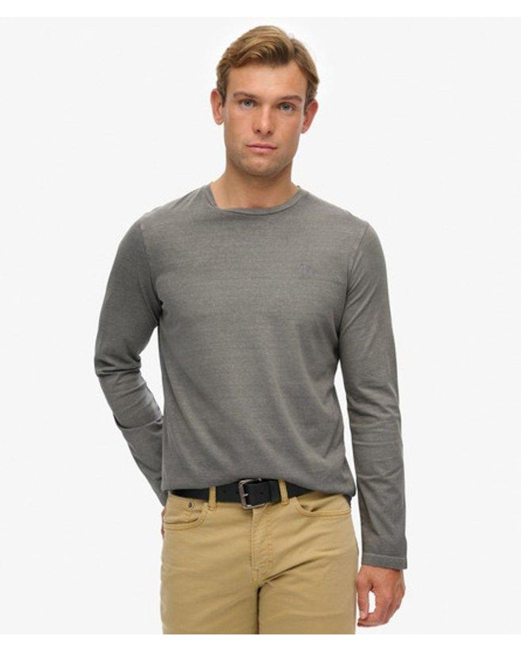 Superdry Gray Classic Essential Top for men