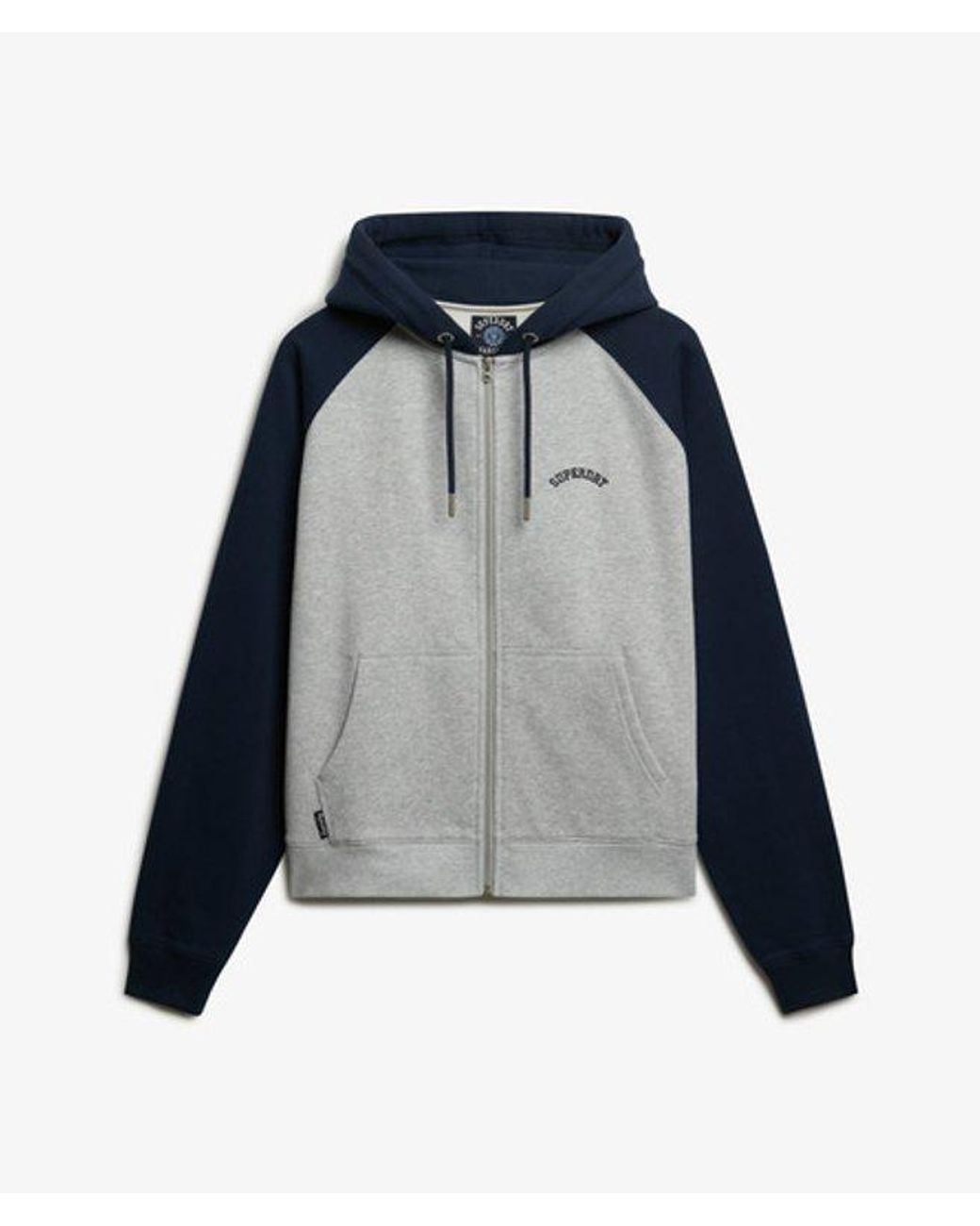 Superdry Blue & Co Essential Logo Raglan Zip Hoodie