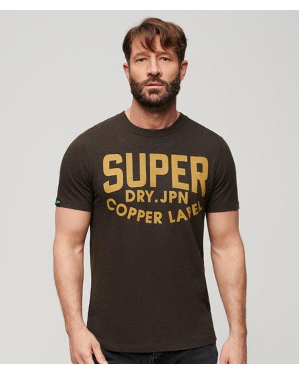 Superdry Brown & Co Copper Label Workwear T-shirt for men