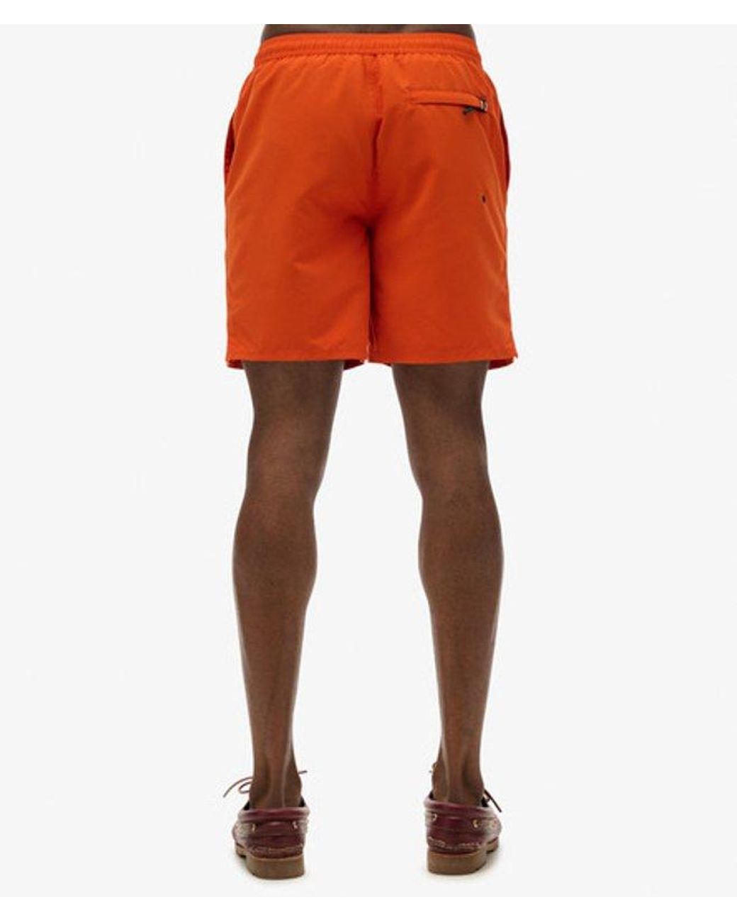 Superdry Orange & Co Premium Embroidered 17-inch Swim Shorts for men