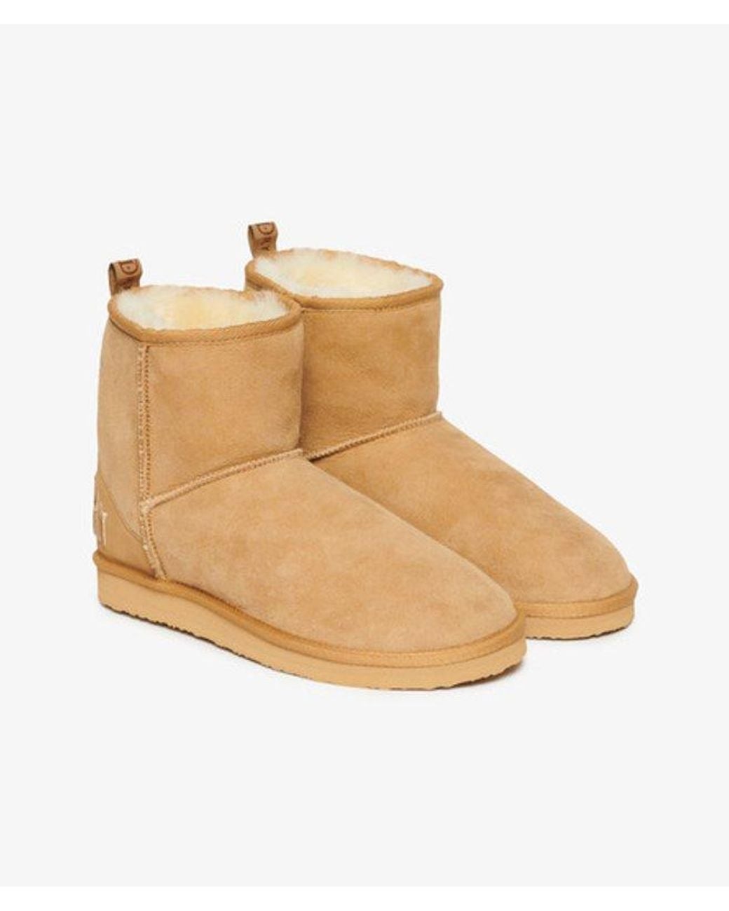 Superdry Natural & Co Suede Sherpa Ankle Boots