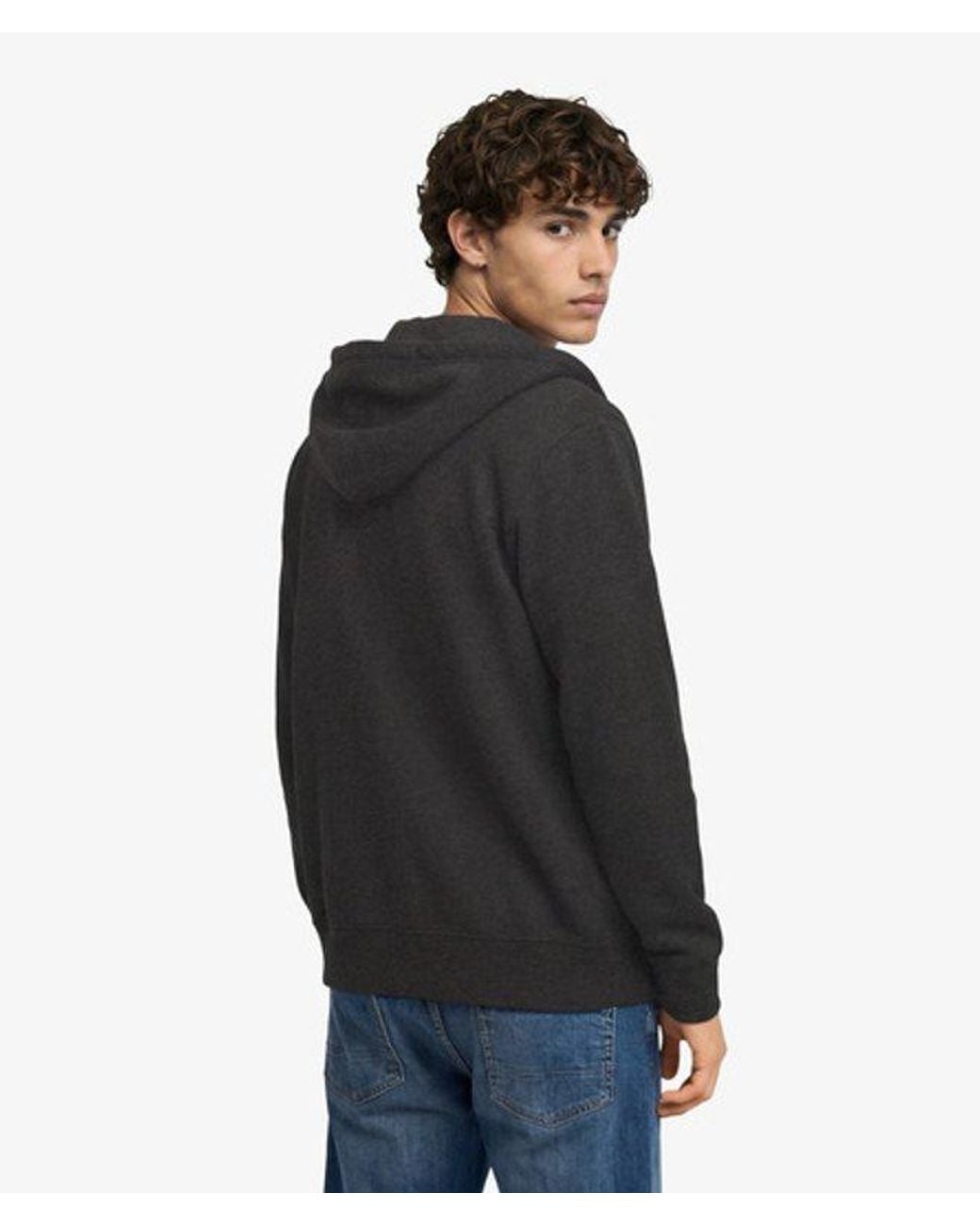 Superdry Gray & Co Monogram Embroidered Zip Hoodie for men
