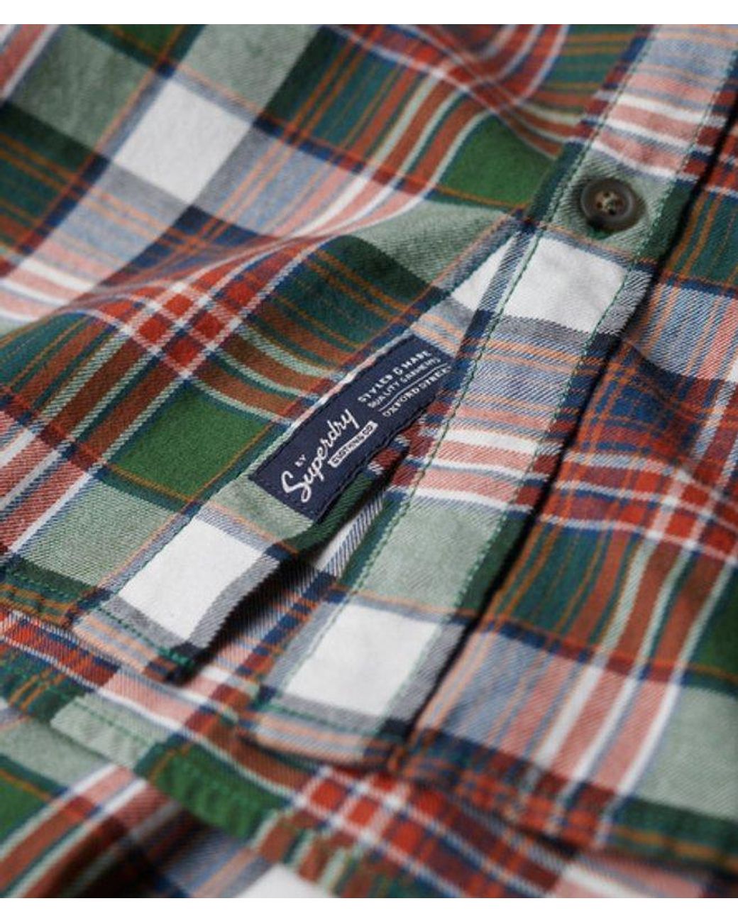 Superdry Black & Co Organic Cotton Vintage Check Shirt for men