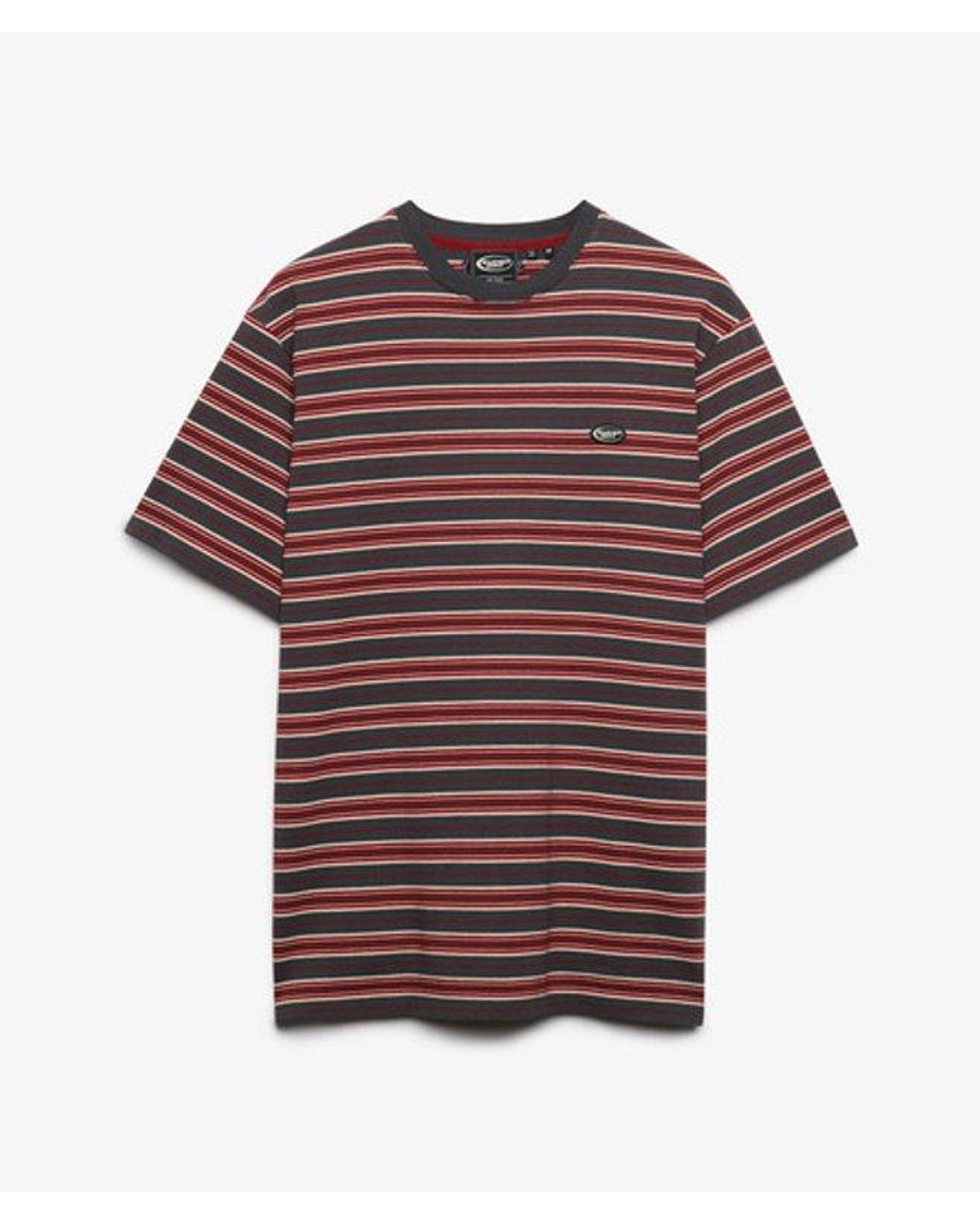 Superdry Red & Co Oversized Stripe T-shirt for men
