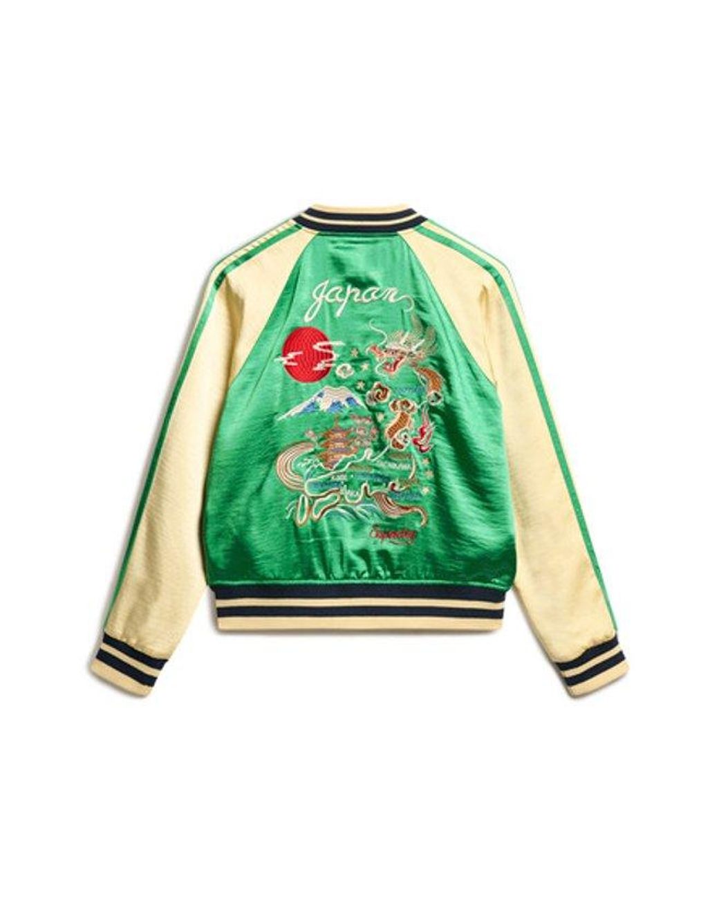 Superdry Green & Co Sukajan Embroidered Bomber Jacket