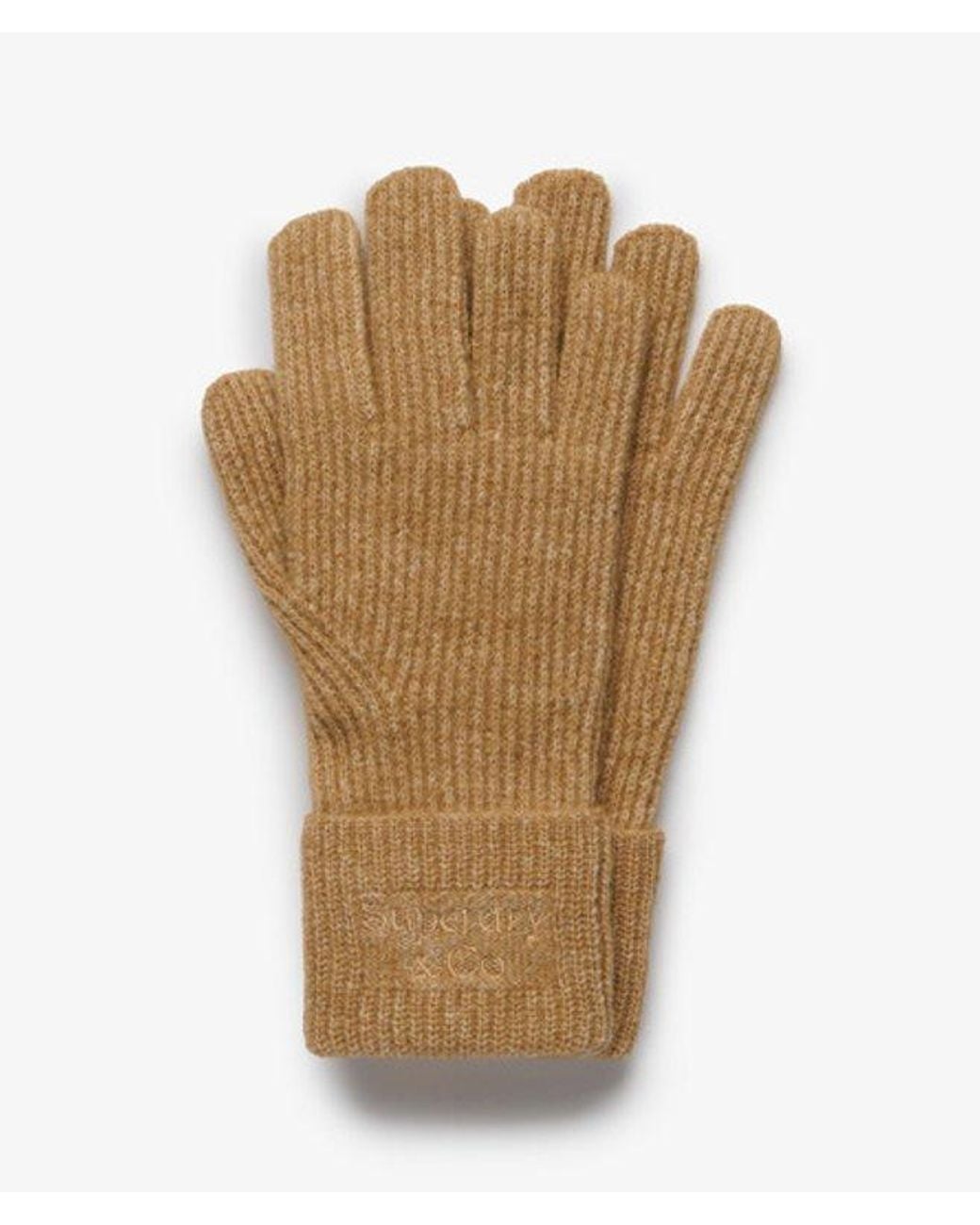 Superdry Natural & Co Heritage Rib Knit Gloves
