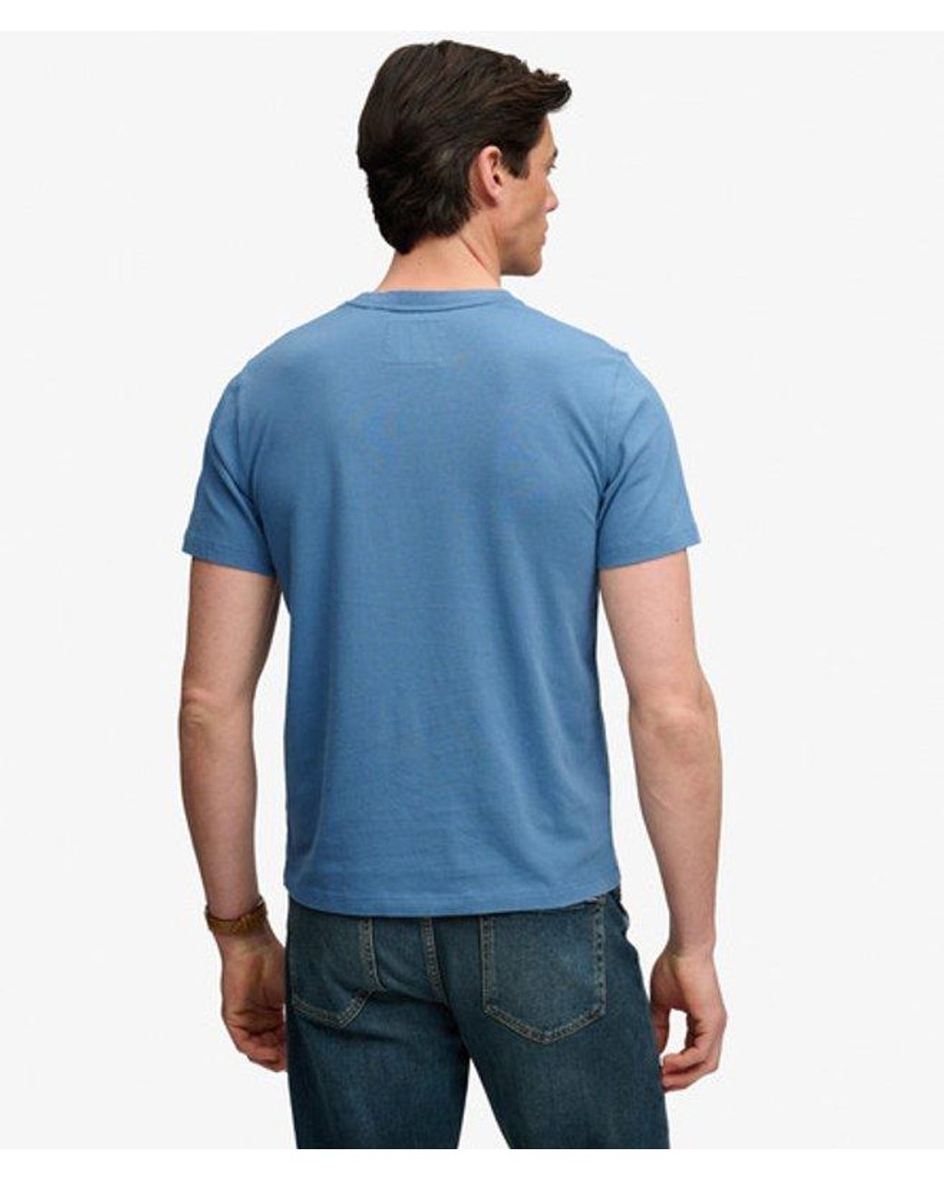 Superdry Blue & Co Vintage Logo Classic T-shirt for men