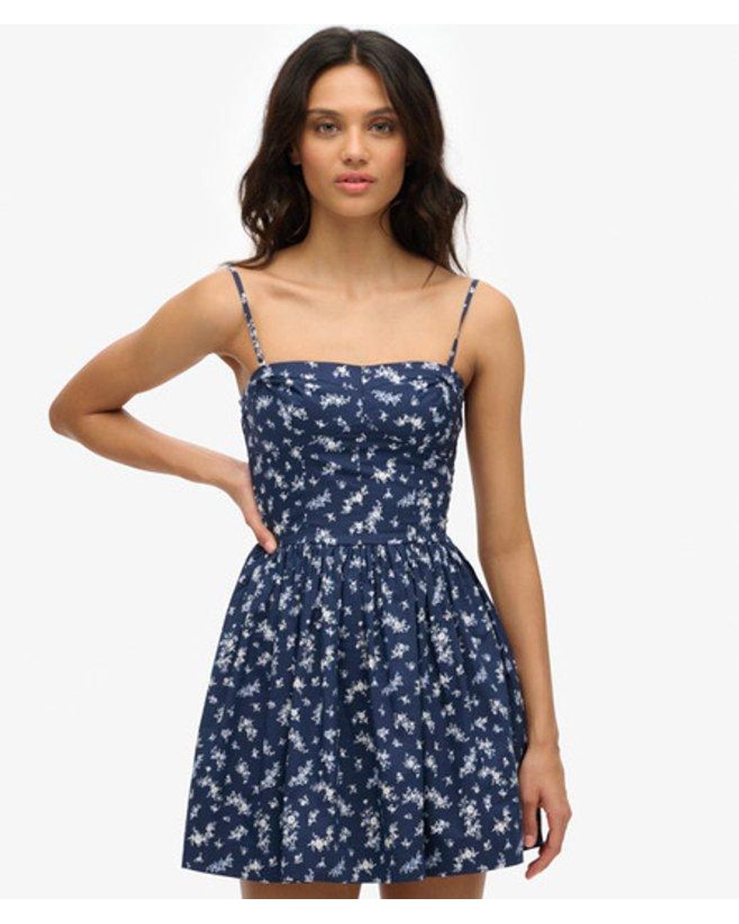 Superdry Brown & Co Corset Cami Mini Dress