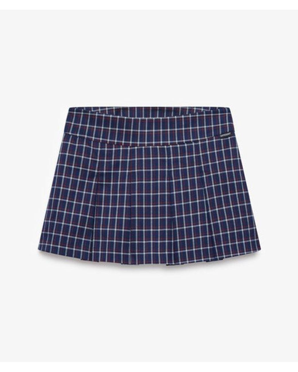 Superdry Blue Mini Pleated Skort