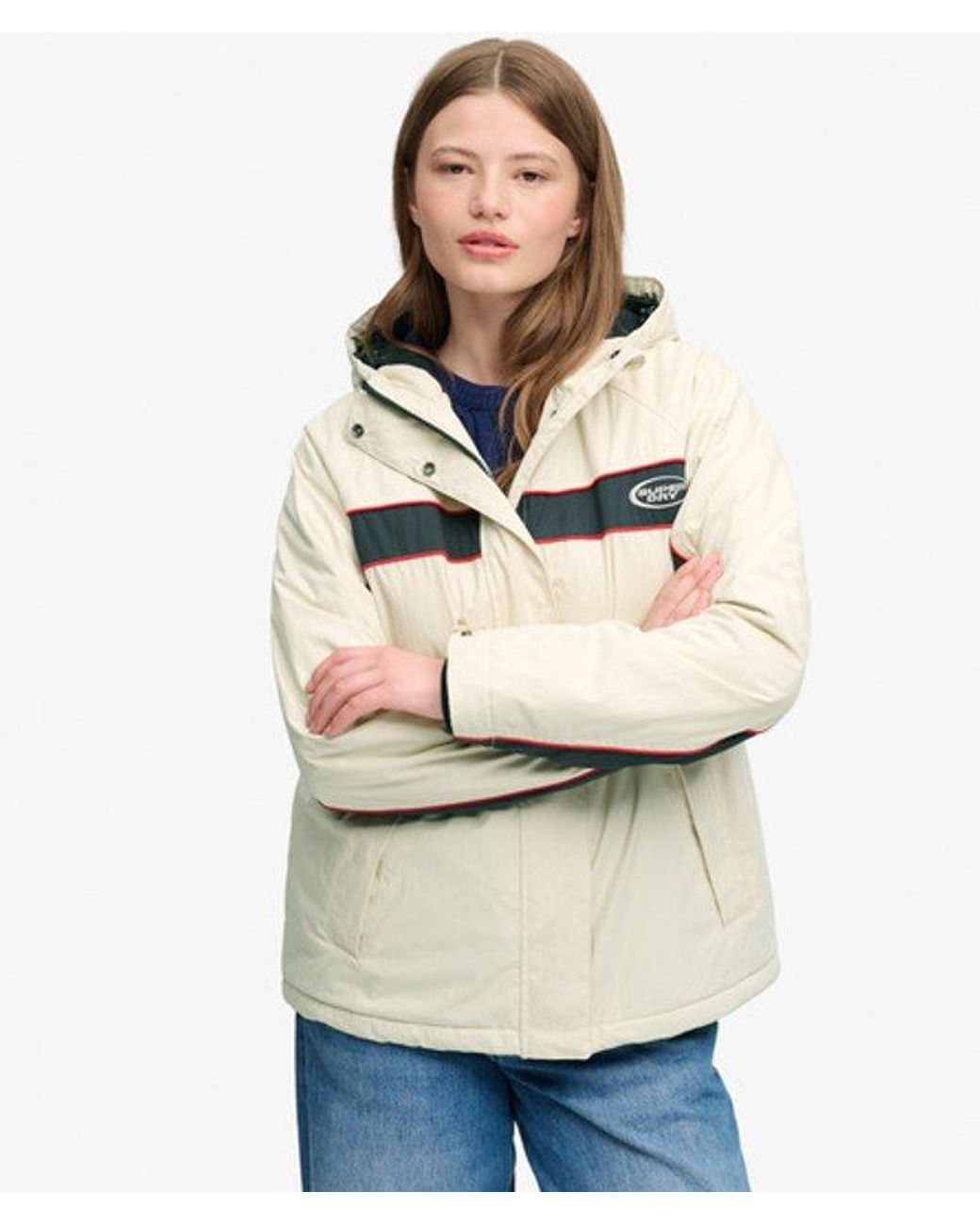 Superdry Blue & Co Vintage Hooded Wind Jacket