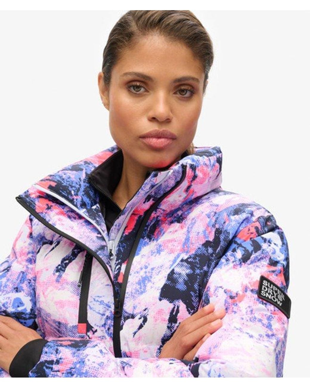 Superdry Blue Ski Boxy Puffer Jacket