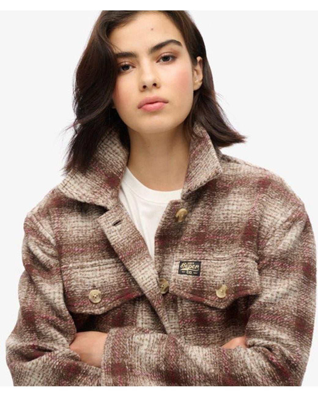 Superdry Brown Heavyweight Unlined Overshirt