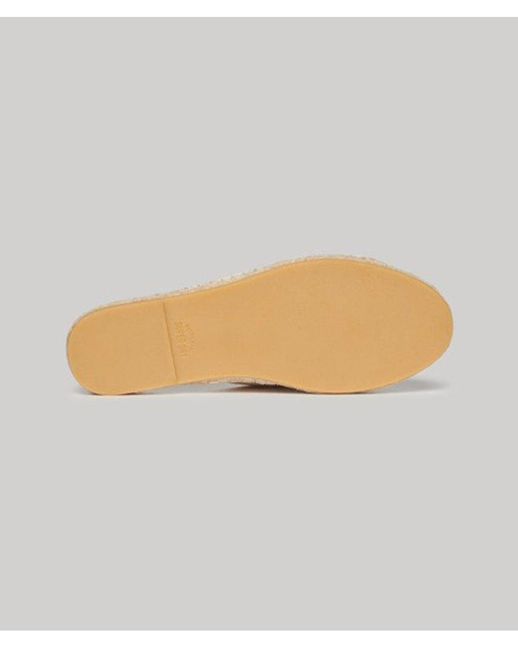Superdry Metallic & Co Espadrille Cross Strap Sliders