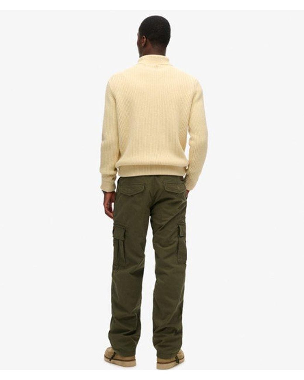 Superdry Natural & Co Classic Organic Cotton baggy Cargo Pants for men