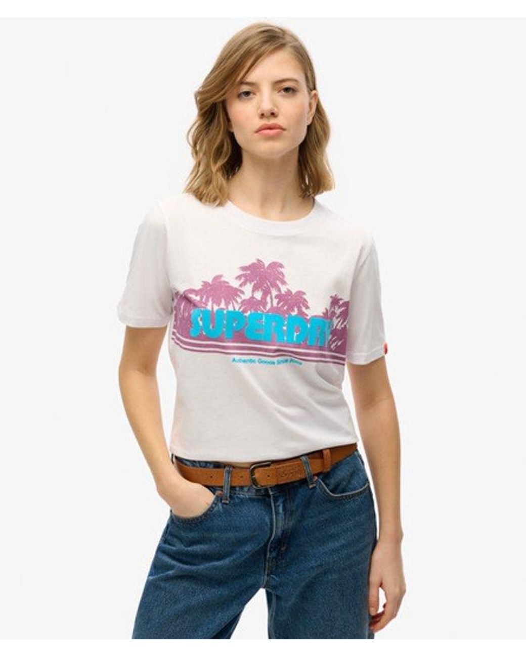 Superdry White & Co Outdoor Stripe Relaxed T-shirt