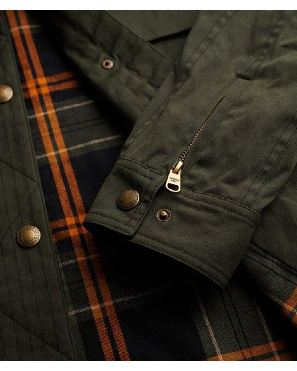 Superdry Waxjas in het Black