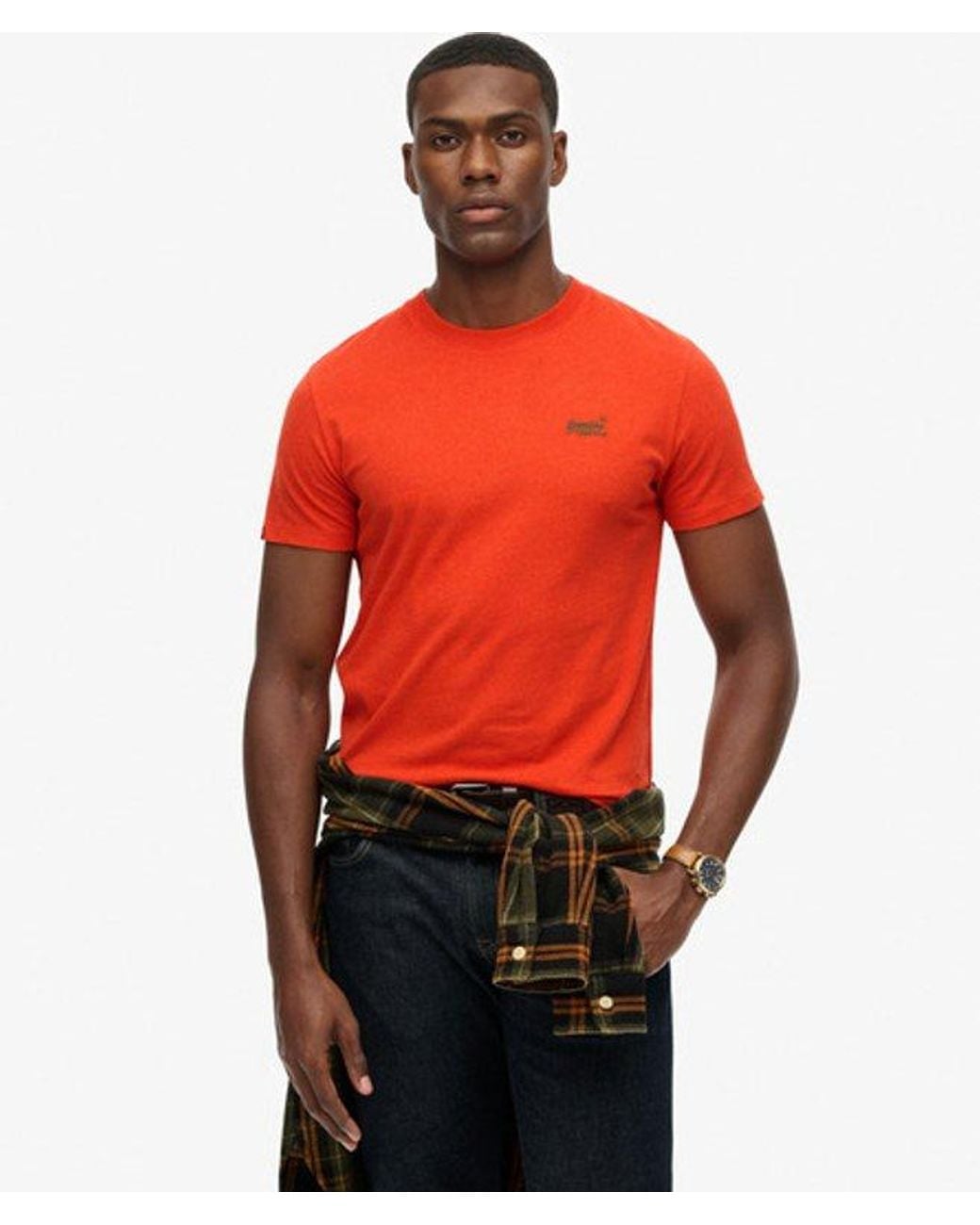 Superdry Red & Co Essential Logo T-shirt for men