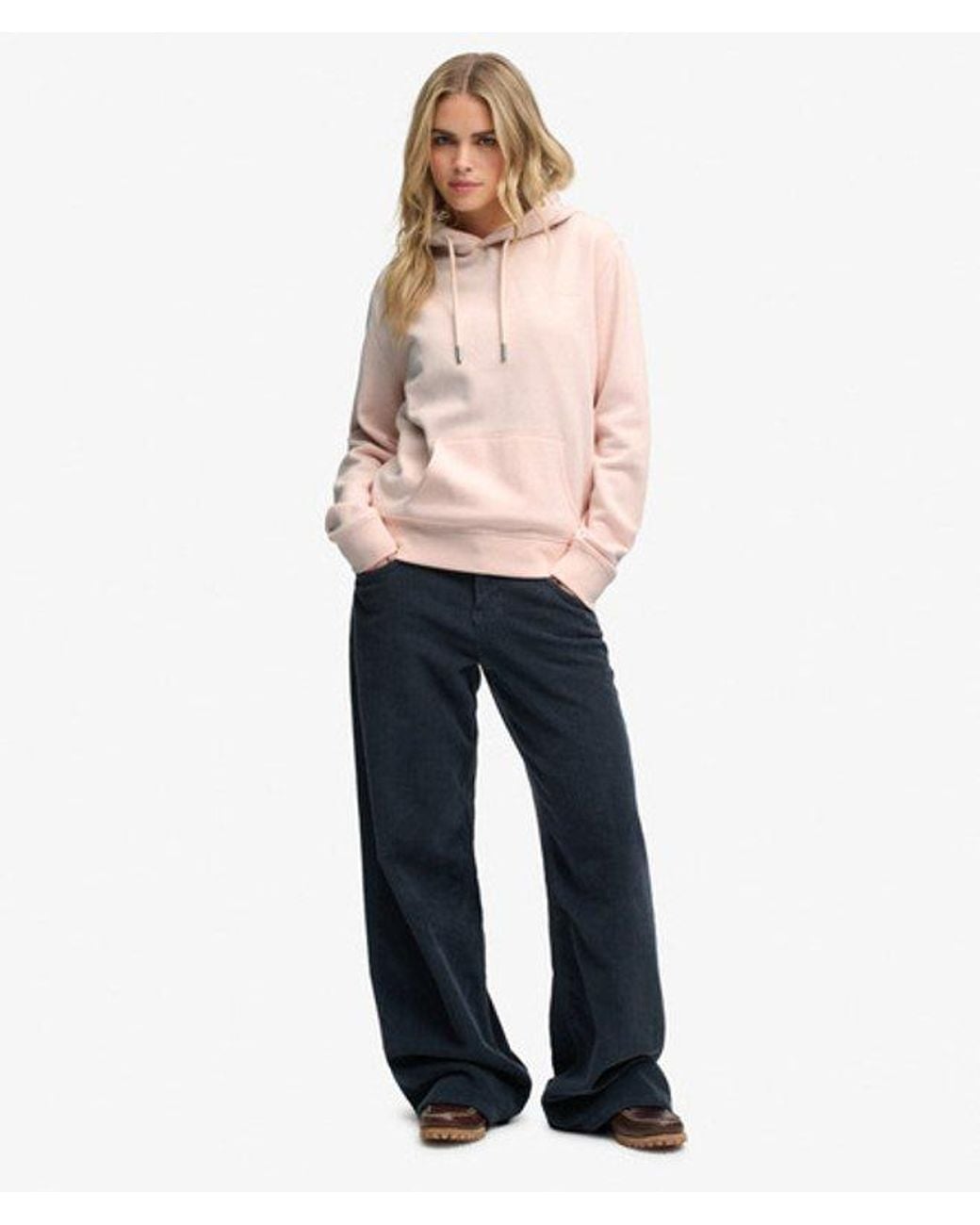 Superdry Pink & Co Signature Embroidered Hoodie