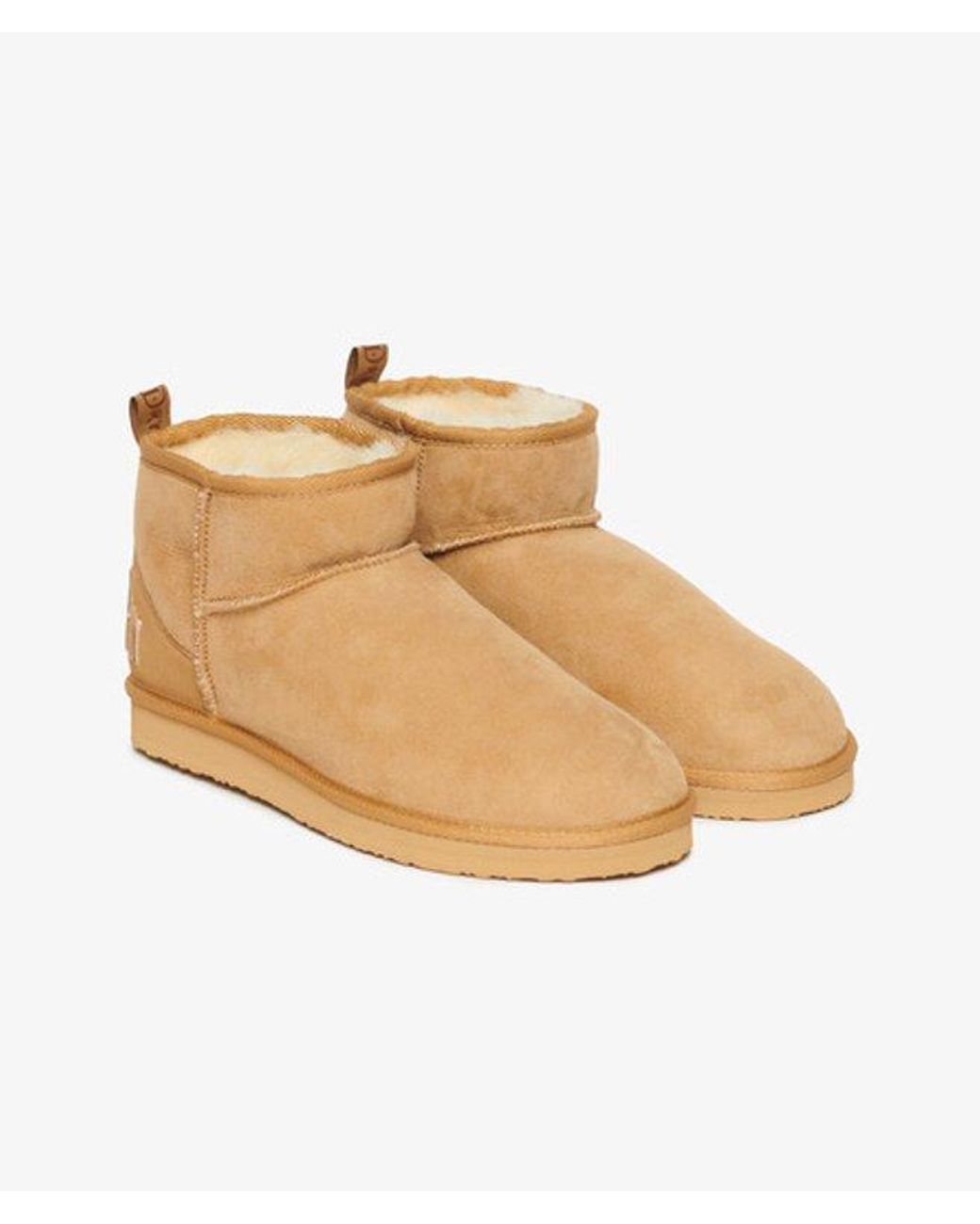 Superdry Natural & Co Suede Sherpa Mini Boots