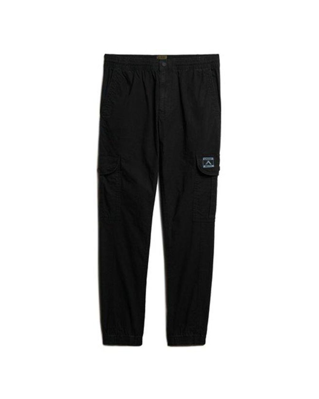 Superdry Black Para Cargo Slim Pants for men
