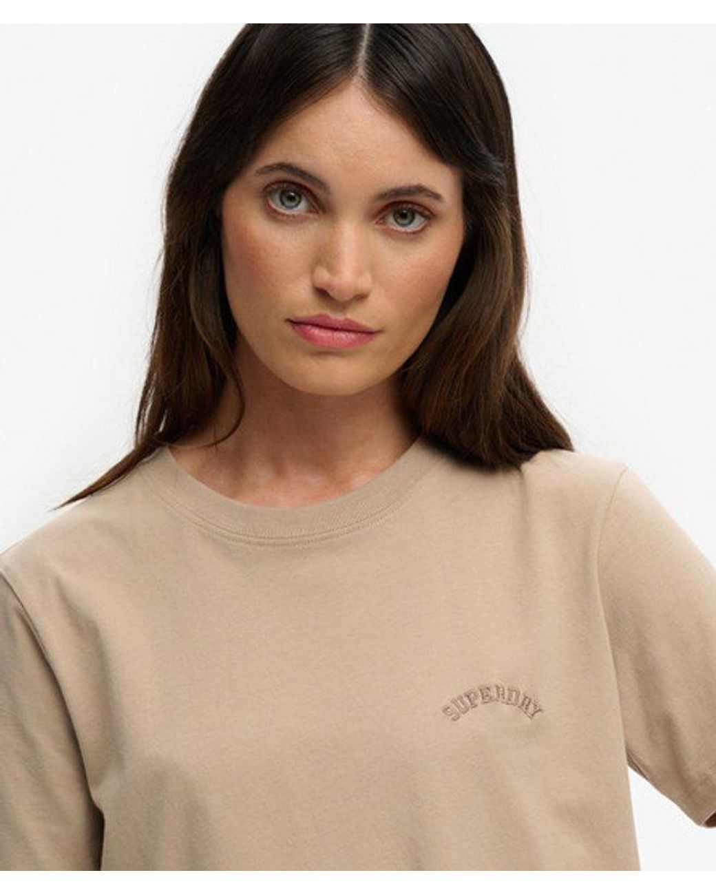 Superdry Brown & Co Essential Logo Embroidered T-shirt