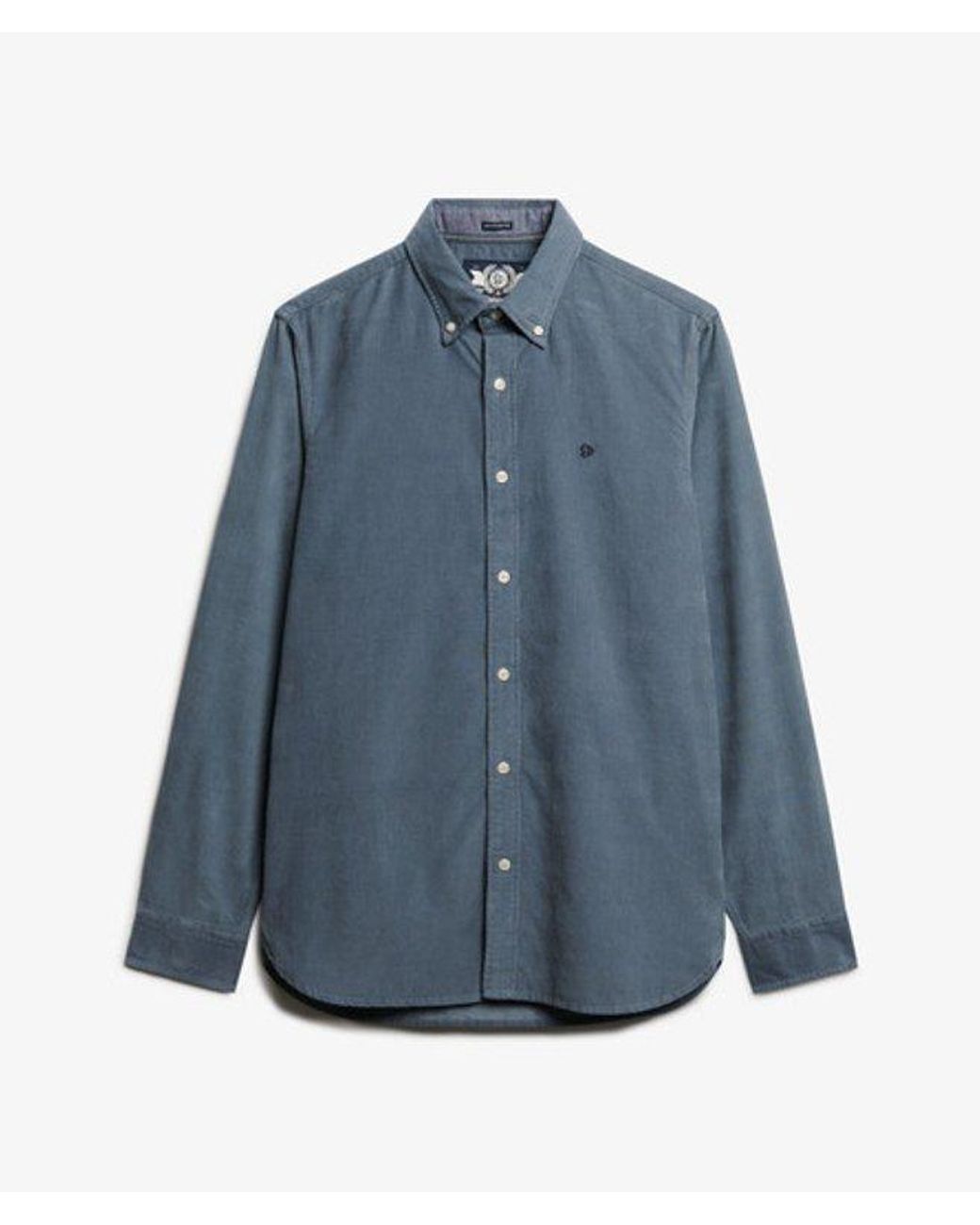 Superdry Blue & Co Classic Needle Cord Shirt for men