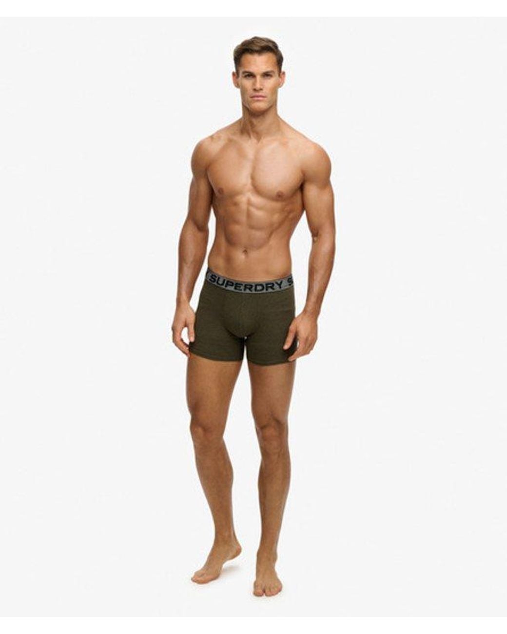 Superdry Green Boxer Triple Pack for men