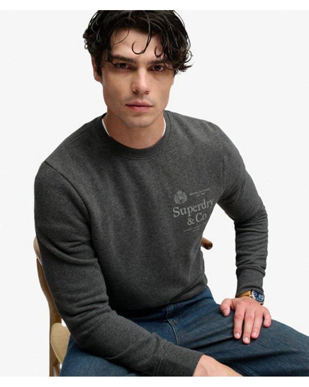 Superdry Gray & Co 1954 Company Relaxed Sweatshirt for men