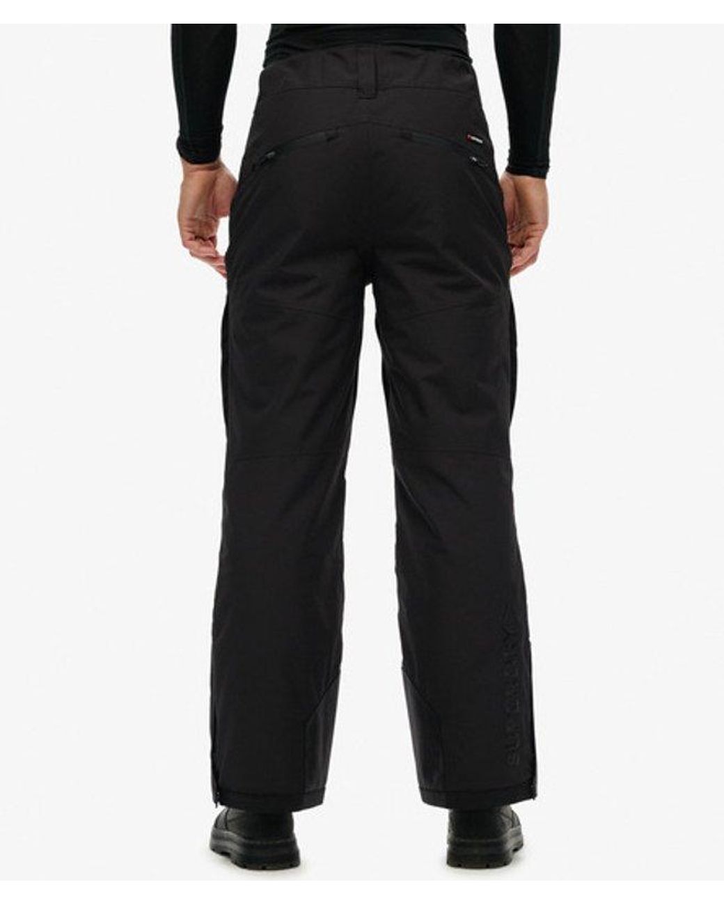 Superdry Black Ski Shell Pants for men