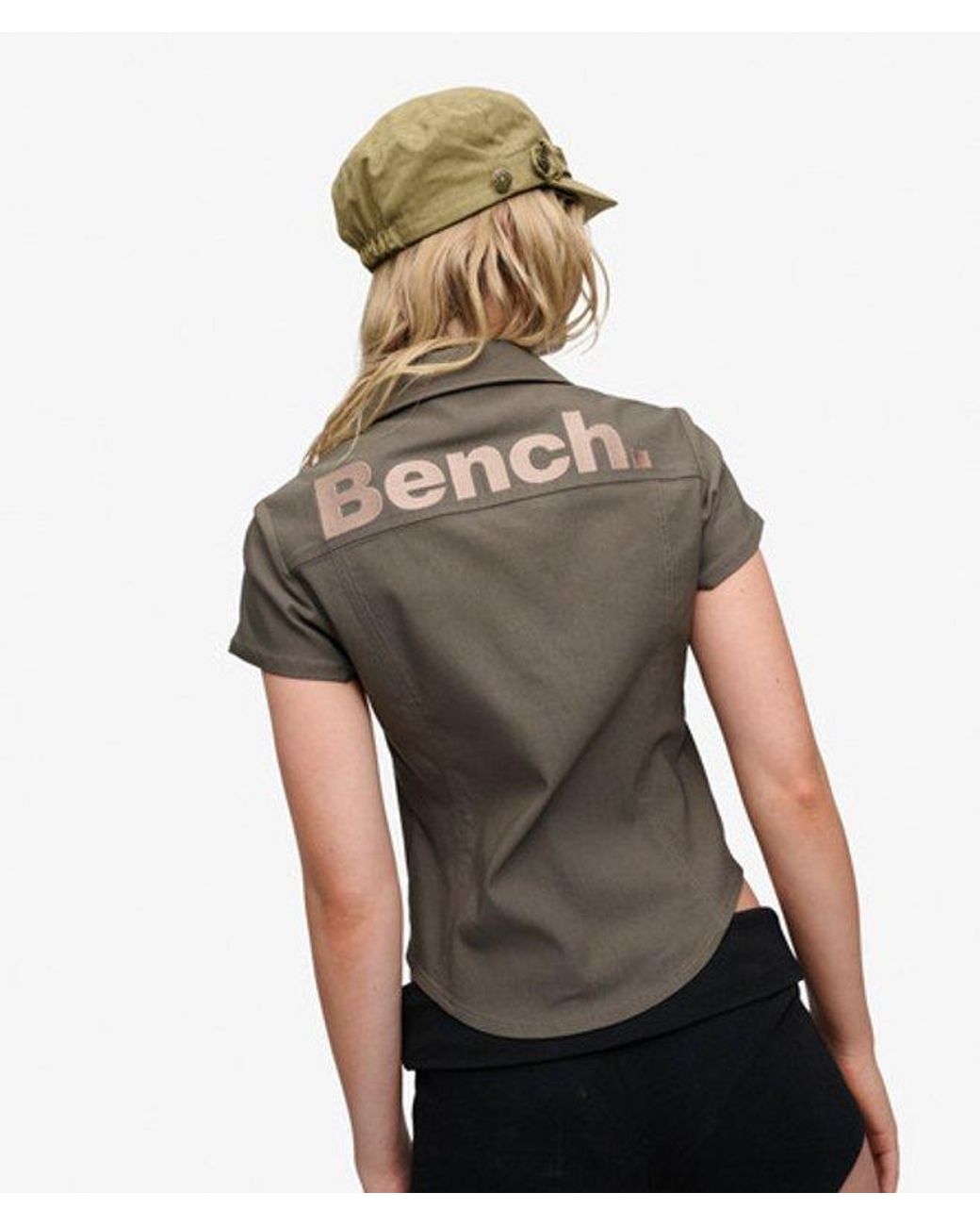 Superdry Green Bench X & Co Bench Fitted Stretch Short Sleeve Shirt