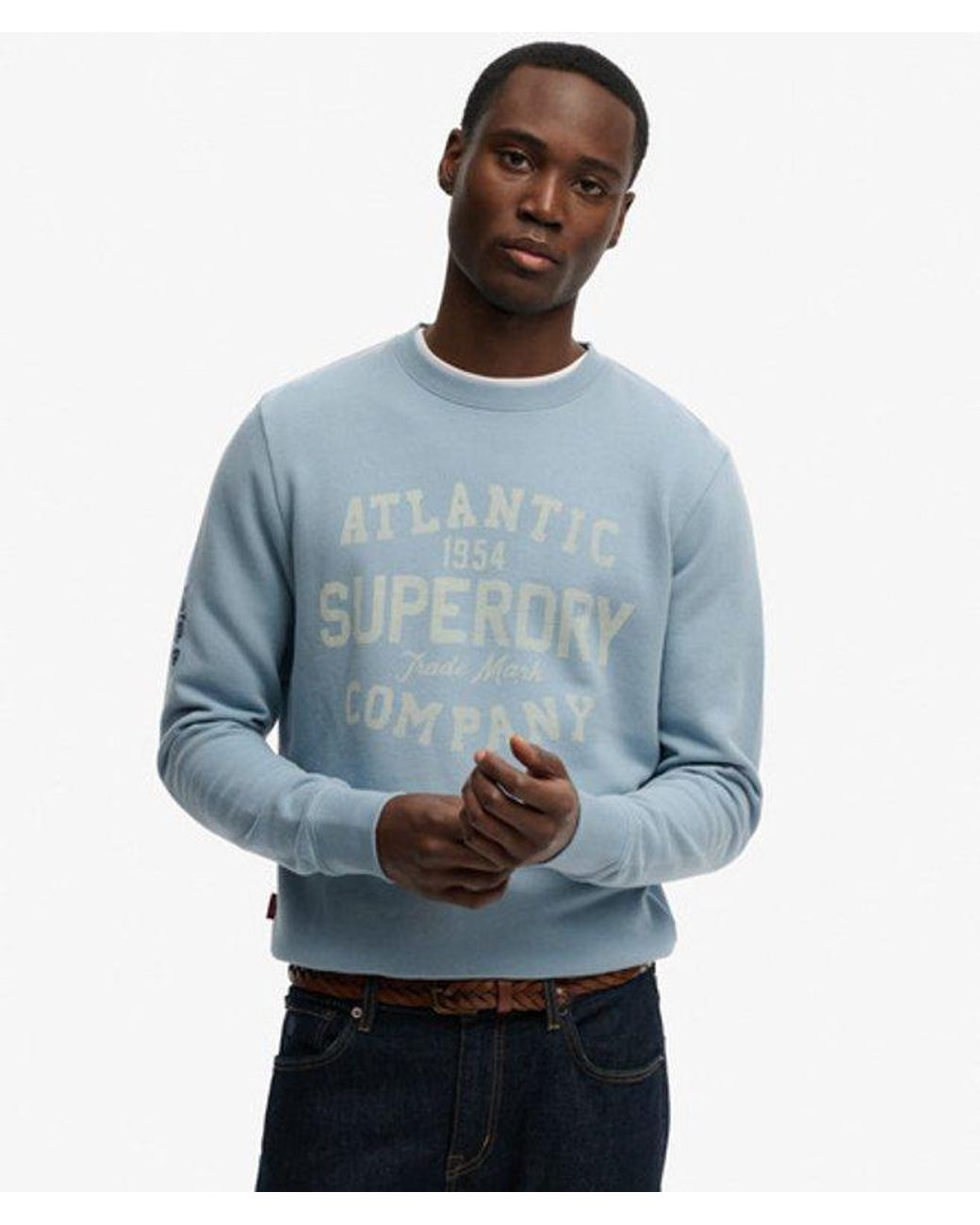 Superdry Blue & Co Coastal Relaxed Sweatshirt for men