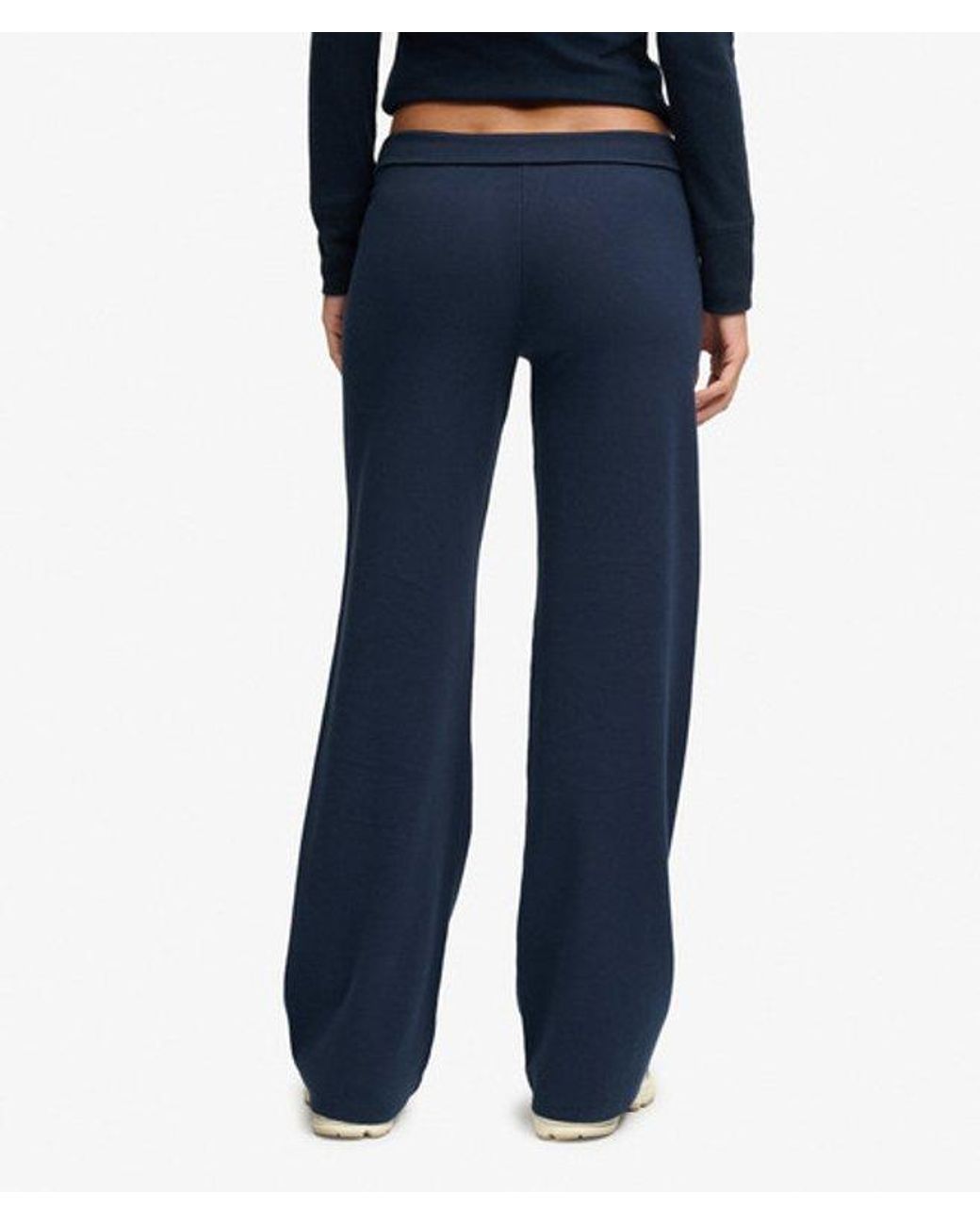 Superdry Blue & Co Athletic Essentials Fold Over joggers