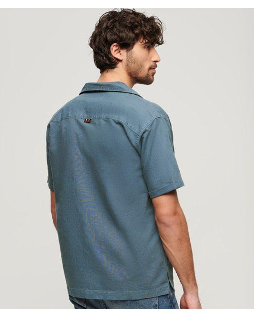 Superdry Blue & Co Resort Short Sleeve Shirt for men