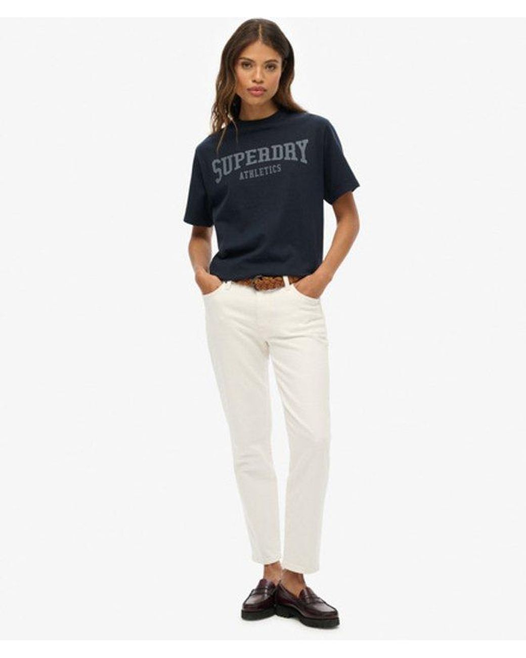 Superdry Blue & Co Athletic Essentials Oversized T-shirt