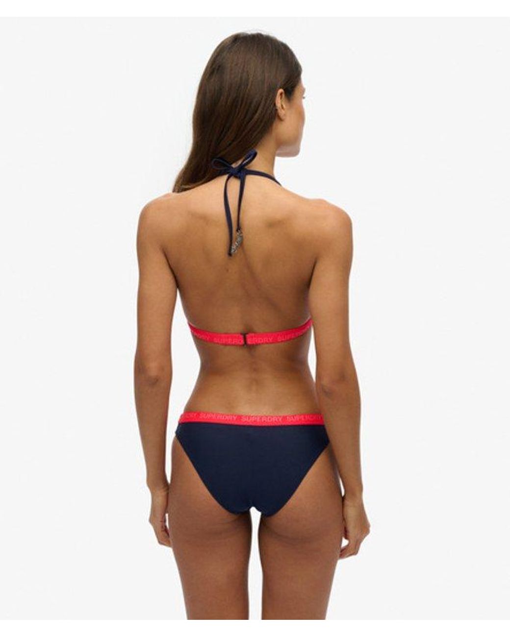 Superdry Red & Co Elastic Classic Bikini Bottoms