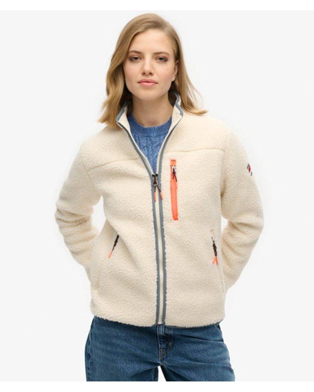 Superdry Blue Outdoor Full Zip Fleece