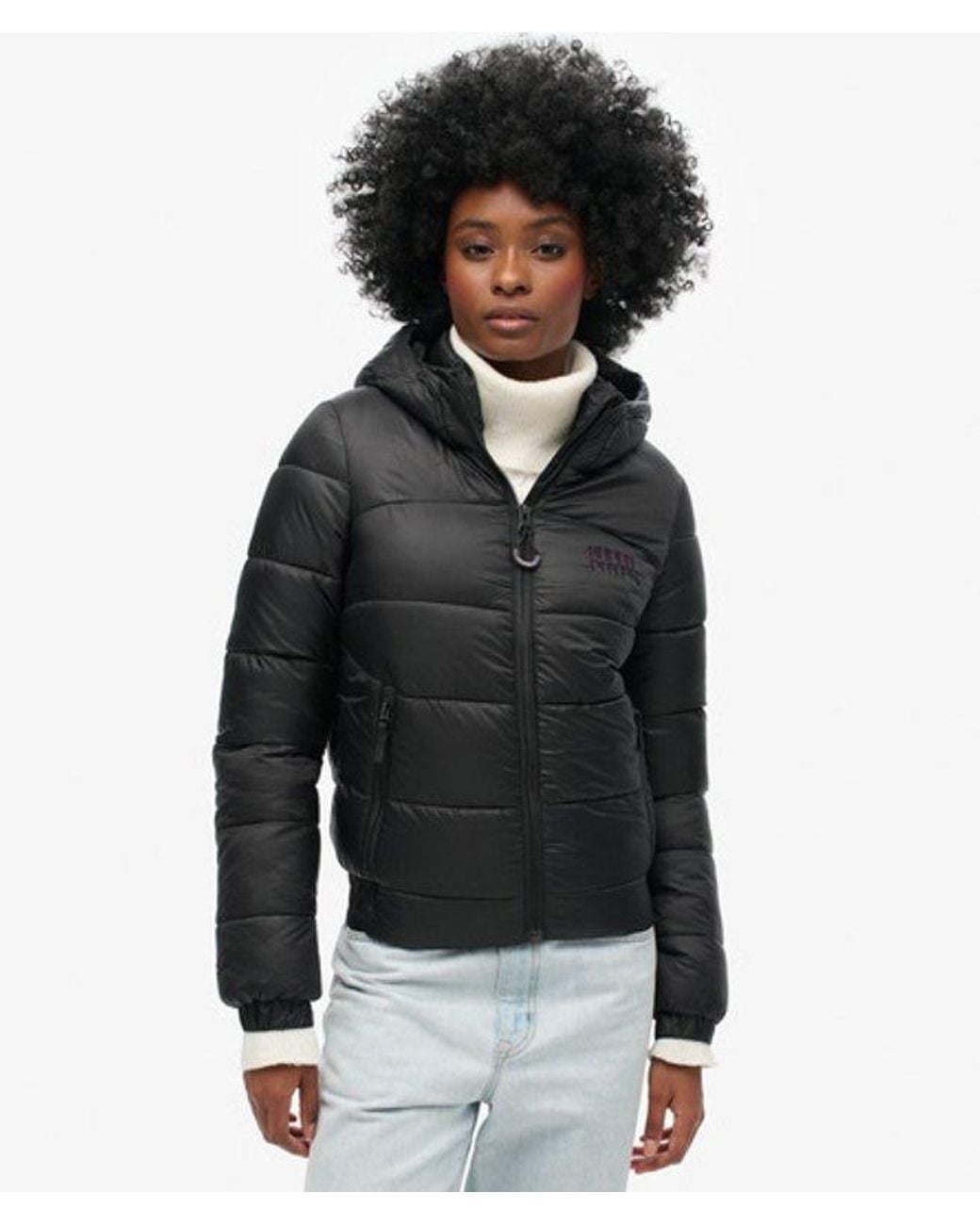 Superdry Black & Co Sports Puffer Bomber Jacket