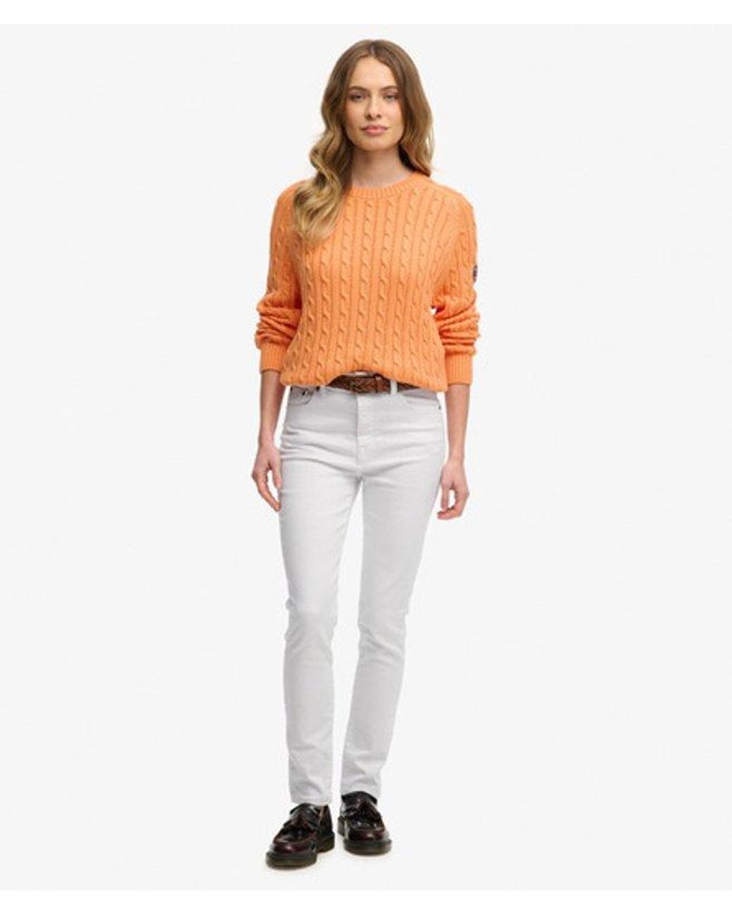 Superdry Orange & Co Slouchy Cable Knit Jumper