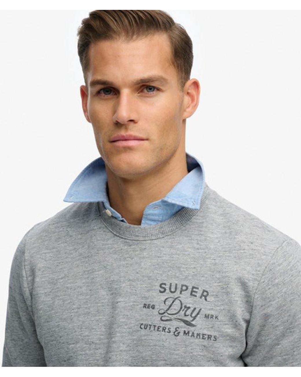 Superdry Gray & Co Cutters And Makers Relaxed Sweatshirt for men