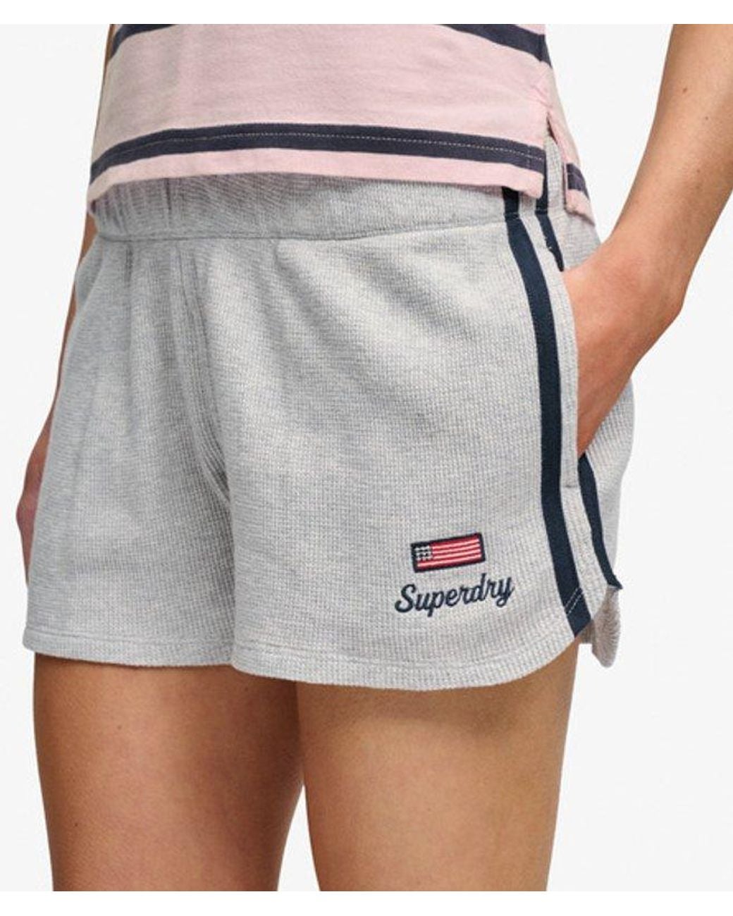 Superdry White & Co Athletic Essentials Waffle Retro Shorts