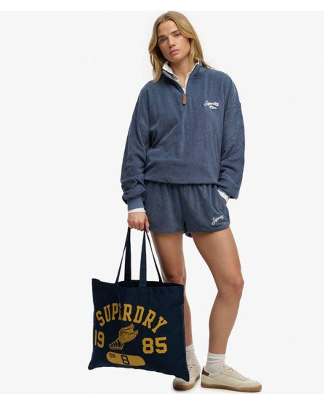 Femme Tote Taille: 1Taille Superdry en coloris Blue