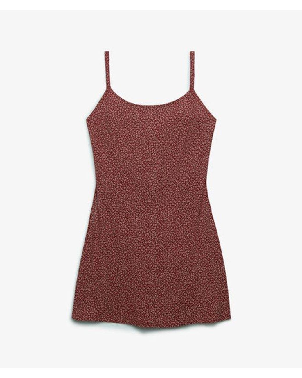 Superdry Red & Co Printed Cami Mini Dress