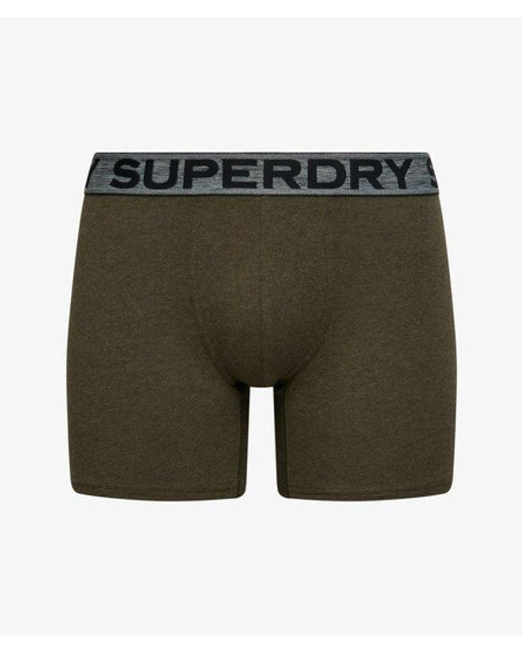 Superdry Green Boxer Triple Pack for men