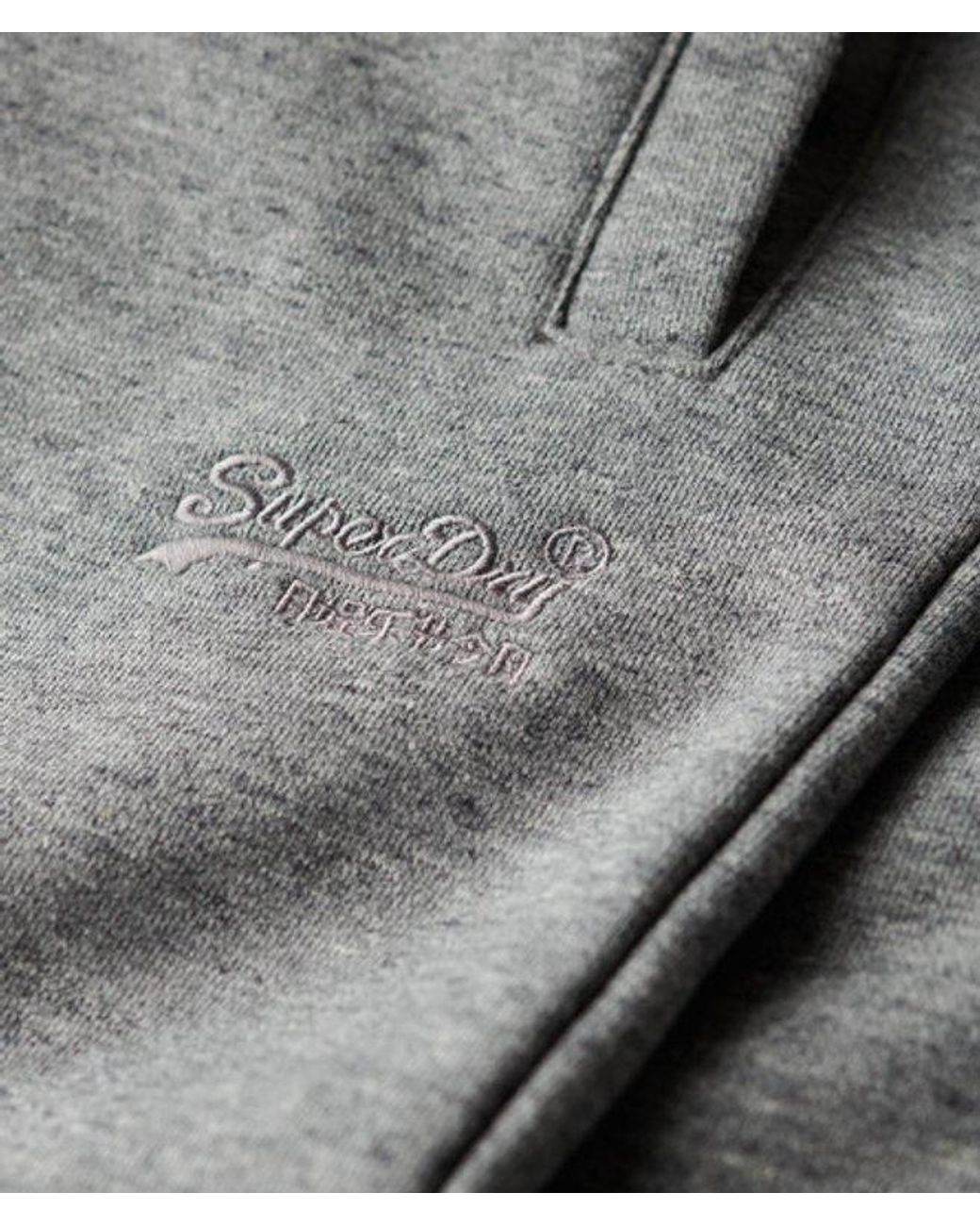 Superdry & Co Essential Logo Jersey Shorts in het Gray voor heren